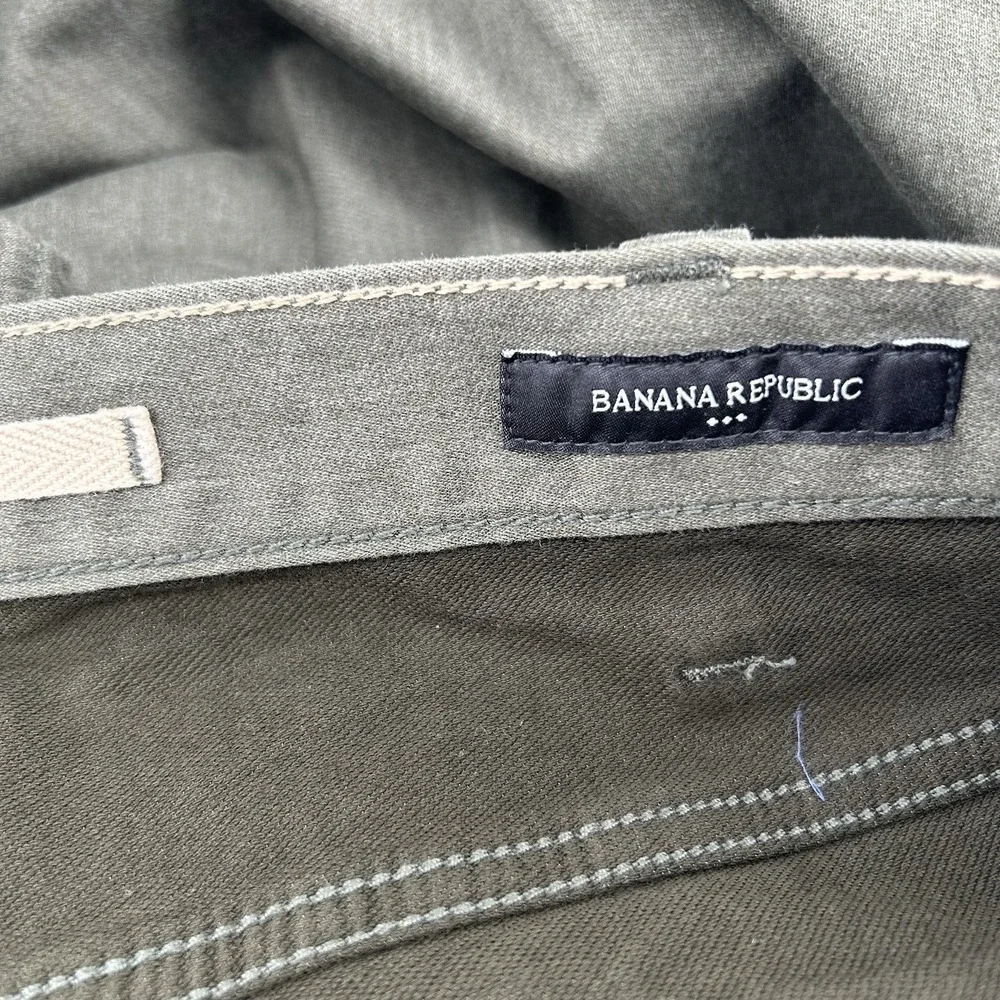 Banana‎ Republic Travel Jeans Mens 40x34 Olive Green Slim Fit Pants NEW